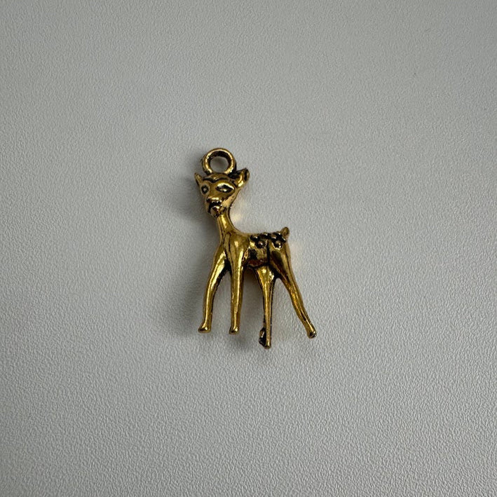 Gold Deer Charm