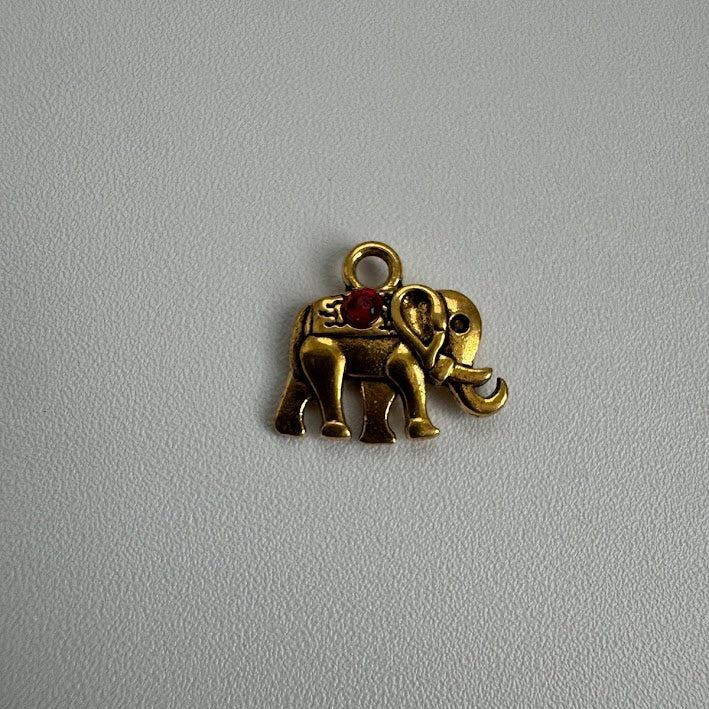 Gold Elephant Charm