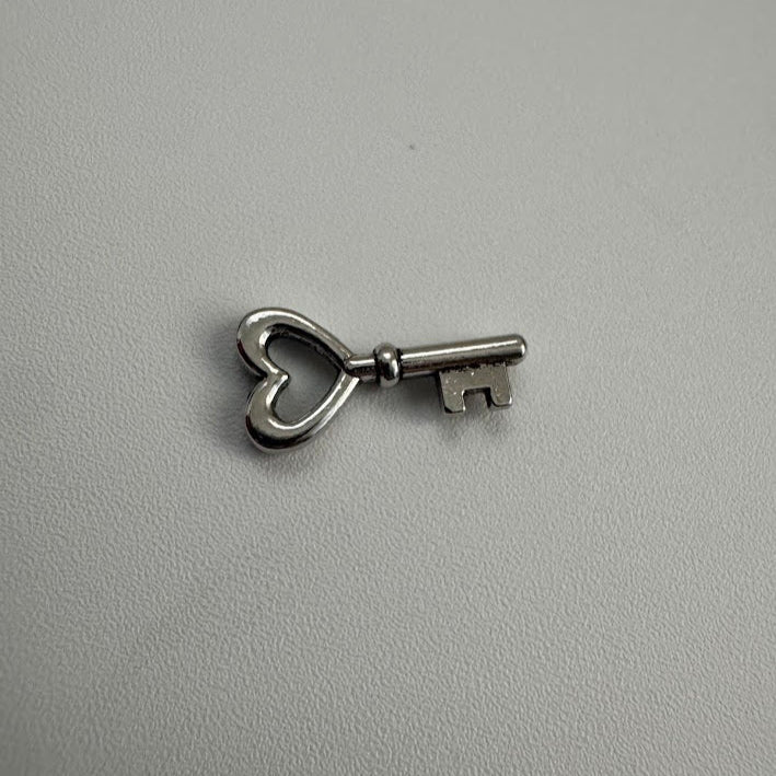 Heart Key Charm