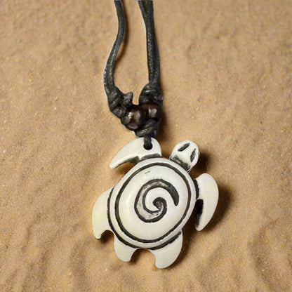 White Turtle Necklace