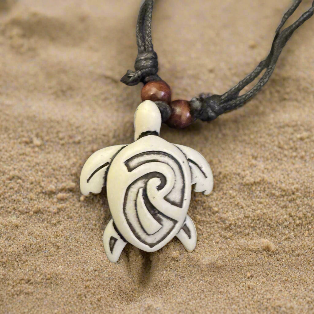 White Turtle Necklace